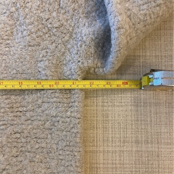 𝅺BANANA Republic Woman Gray Thick Knit Wool Sweater Size XL - Picture 6 of 8